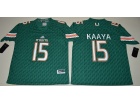 2016 Miami Hurricanes #25 Brad Kaaya Green College Football Jerseys