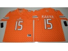 2016 Miami Hurricanes #15 Brad Kaaya Orange College Football Jerseys