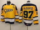 #97 Connor McDavid Erie Otters Yellow Hockey Jersey