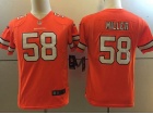 Youth Denver Broncos #58 Von Miller Orange Color Rush Jersey