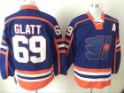 GOON Movie 69 Doug Glatt Halifax Highlanders Blue Hockey Jersey