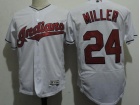 Cleveland Indians #24 Andrew Miller White Flexbase Jerseys