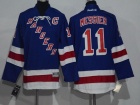 Youth New York Rangers #11 Mark Messier Blue Youth Jersey