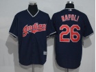 Cleveland Indians #26 Mike Napoli Blue Cool Base Jerseys