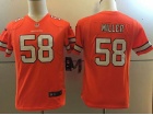 Denver Broncos #58 Von Miller Orange Color Rush Youth Jersey