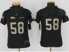 Denver Broncos #58 Von Miller Anthracite Salute to Service Youth Jersey