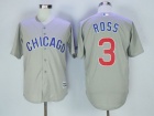 Chicago Cubs #3 David Ross Grey Chicago New Cool Base Jersey