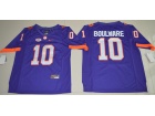 2016 Clemson Tigers #10 Ben Boulware Purple College Football Limited Jersey