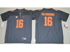 Youth Tennessee Volunteers #16 Peyton Manning Grey College Football Limited Jersey