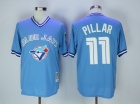 Toronto Blue Jays #11 Kevin Pillar Baby Blue 1992 Throwback Style Jerseys