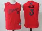 Youth Chicago Bulls #3 Dwyane Wade Red 2017 Christmas Day Basketball Jersey