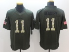 Dallas Cowboys #11 Cole Beasley Green Salute To Service Football Limited Jersey