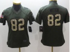 Dallas Cowboys #82 Jason Witten Green Salute to Service Women Jersey