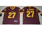 Central Michigan Chippewas #27 Antonio Brown Maroon College Football Jersey