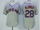 Cleveland Indians #28 Corey Kluber Grey Flexbase Jersey