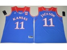 Kansas Jayhawks #11 Josh Jackson Royal Blue College Basketball Authentic Jersey