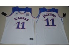 Kansas Jayhawks #11 Josh Jackson White College Basketball Authentic Jersey