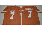 2016 Texas Longhorns #7 Shane Buechele Orange College Football Limited Jersey