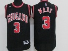 Youth Chicago Bulls #3 Dwyane Wade Black Basketball Jerseys