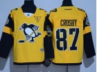 Pittsburgh Penguins #87 Sidney Crosby Yellow 2017 Staduim Series Hockey Jerseys