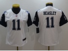 Women Dallas Cowboys #11 Cole Beasley White Rush Limited Football Jerseys