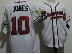 Atlanta Braves #10 Chipper Jones White New Cool Base Jersey