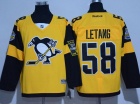 Pittsburgh Penguins #58 Kristopher Letang Yellow 2017 Staduim Series Hockey Jerseys