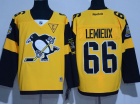 Pittsburgh Penguins #66 Mario Lemieux Yellow 2017 Staduim Series Hockey Jerseys