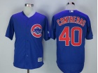 Chicago Cubs #40 Willson Contreras Blue New Cool Base Jerseys