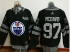 Edmonton Oilers #97 Connor McDavid Black 100th Anniversary Hockey Jersey