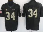 Oakland Raiders #34 Bo Jackson Anthracite 2016 Salute to Service Limited Football Jerseys