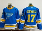 Women St. Louis Blues #17 Jaden Schwartz Blue 2017 Winter Classic Hockey Jersey