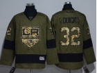 Los Angeles Kings #32 Jonathan Quick Green Salute To Service Hockey Jersey