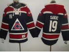 Colorado Avalanche #19 Joe Sakic Blue NHL Hockey Hoody