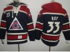 Colorado Avalanche #33 Patrick Roy Blue NHL Hockey Hoody