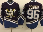 Anaheim Ducks #96 Charlie Conway Purple Hockey Jerseys