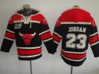 Chicago Bulls #23 Michael Jordan Black Basketball Pullover Hoodie Sweatshirts