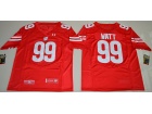 2016 UA Wisconsin Badgers #99 J.J Watt Red College Football Jersey