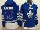 Toronto Maple Leafs #16 Mitch Marner Blue Hockey Hoodie