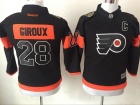 Youth Philadelphia Flyers #28 Claude Giroux Black 2017 Staduim Series Hockey Jerseys