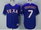 Texas Rangers #7 Ivan Rodriguez Blue Cool Base Jerseys