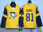 Youth Pittsburgh Penguins #81 Phil Kessel Yellow 2017 Staduim Series Hockey Jerseys