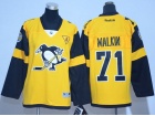 Youth Pittsburgh Penguins #71 Evgeni Malkin Yellow 2017 Staduim Series Hockey Jerseys