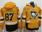 Pittsburgh Penguins #87 Sidney Crosby Yellow 2017 Staduim Series Hockey Hoodies