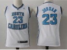 Youth North Carolina #23 Michael Jordan White Basketball Jerseys