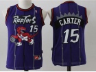 Youth Toronto Raptors #15 Vince Carter Purple Basketball Jerseys