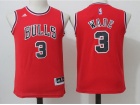 Youth Chicago Bulls #3 Dwyane Wade Red Basketball Jerseys