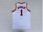 Houston Rockets #1 Tracy McGrady White Hardwood Classic Basketball Jerseys