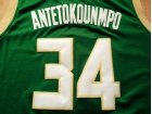 Milwaukee Bucks #34 Giannis Antetokounmpo Green Stitched Basketball Jerseys