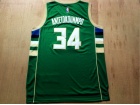 Milwaukee Bucks #34 Giannis Antetokounmpo Green Stitched Basketball Jerseys